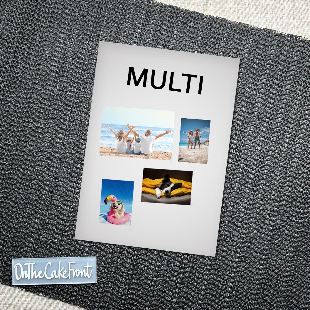 A4 ICING Sheet Edible Cake Topper MULTI Images | On The Cake Front