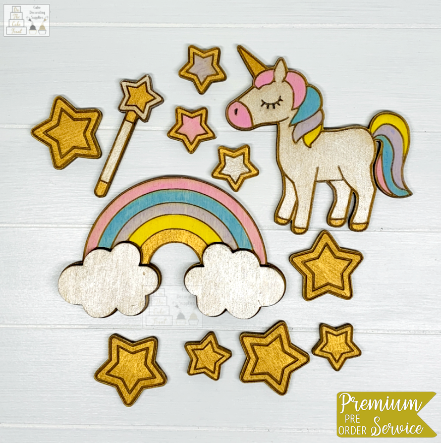 PERSONALISED RAINBOW CAKE TOPPER – ROSCOE RULES